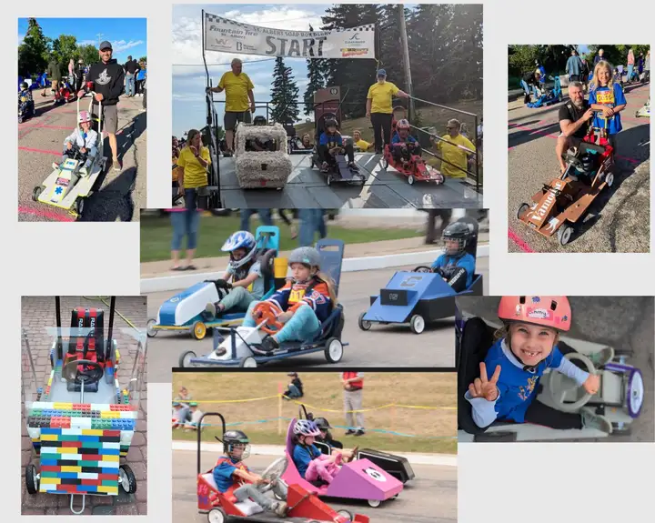 St Albert Soap Box Derby Fountain Tire
